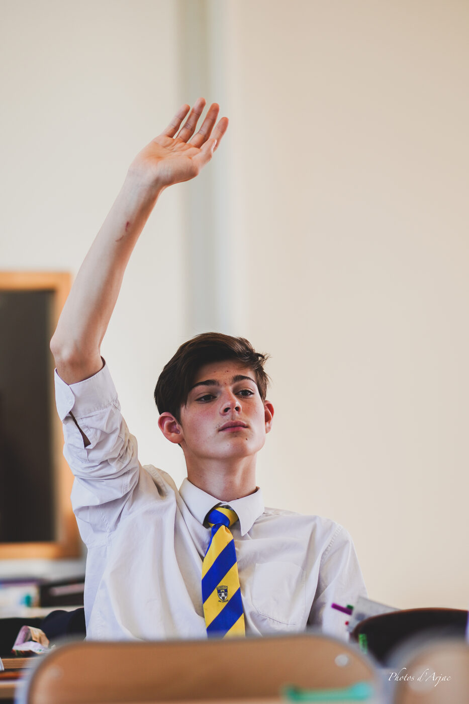 Élève actif en classe